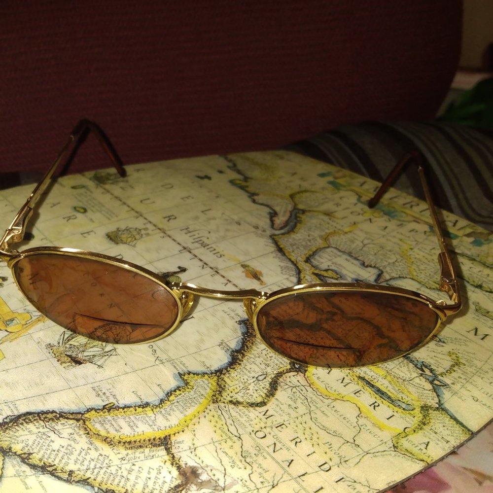 ❤️GIORGIO ARMANI GOLD Sunglasses Frames Only / No Lenses